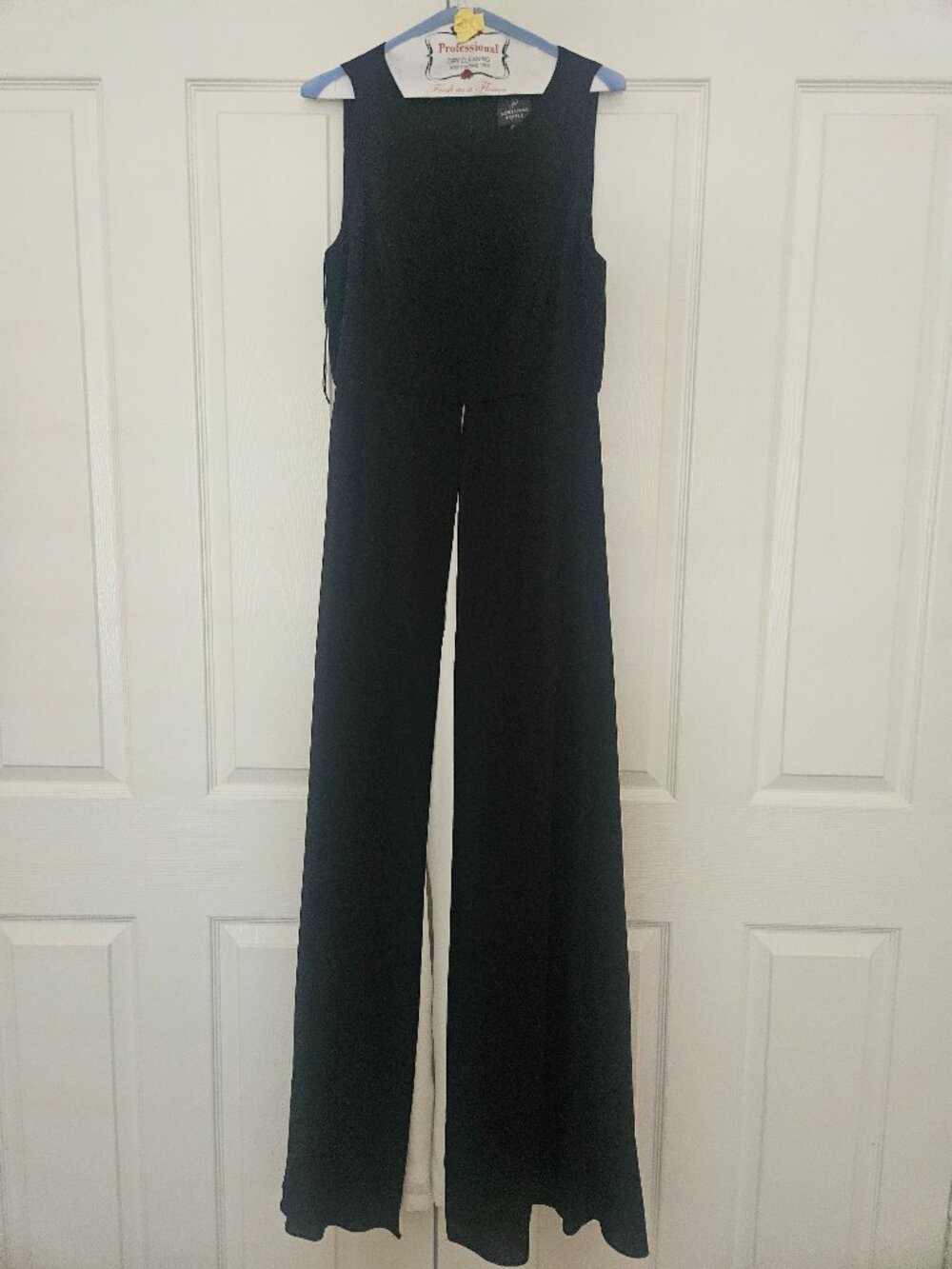 Adrianna Papell Black and White Flowing Jumpsuit